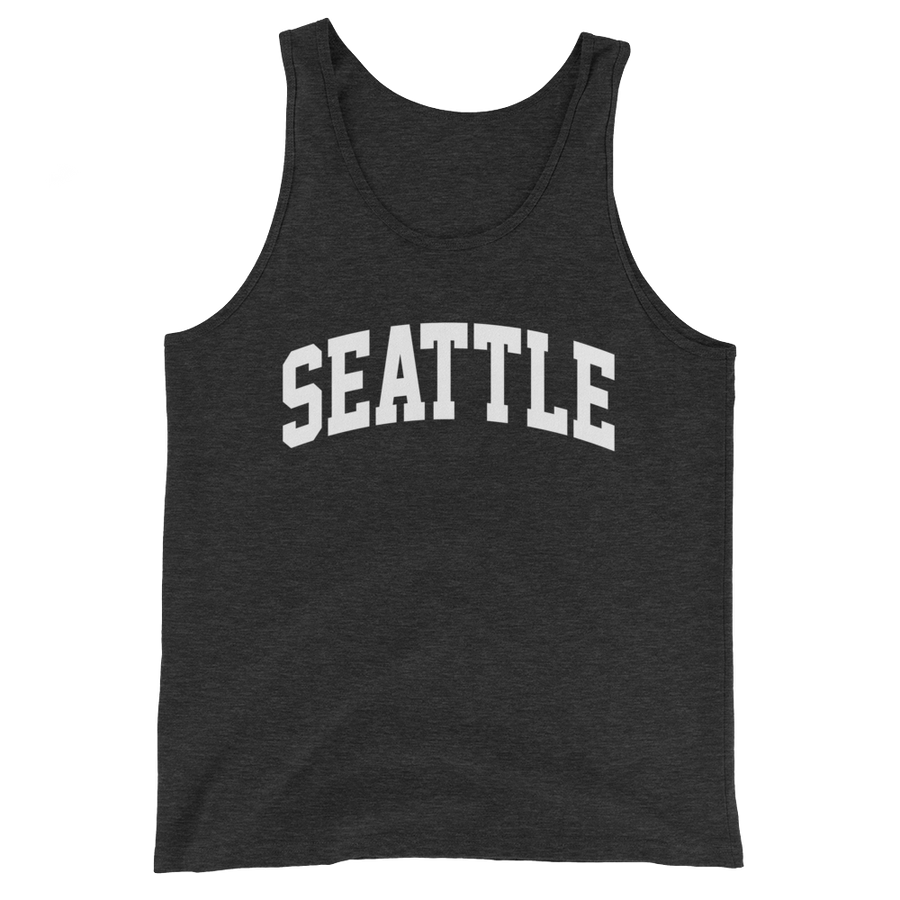 Seattle sleeveless tank in charcoal